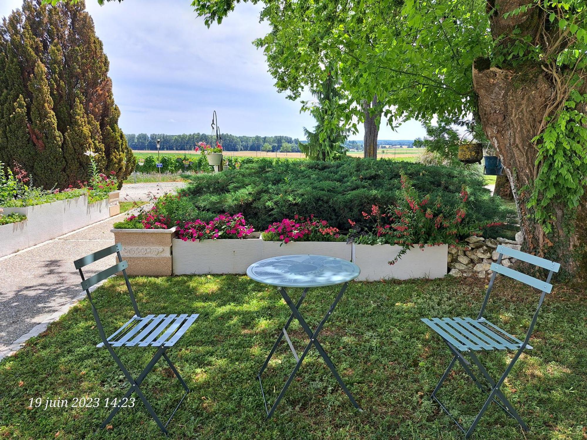La Metairie Au Milieu Des Vignes Appartement Réaux Buitenkant foto